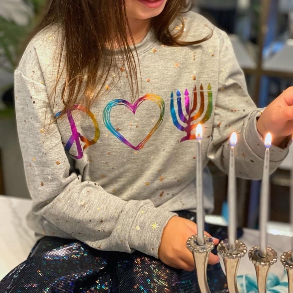 NWT Pixie Lane Hanukkah Sweatshirt - Picture 5 of 7